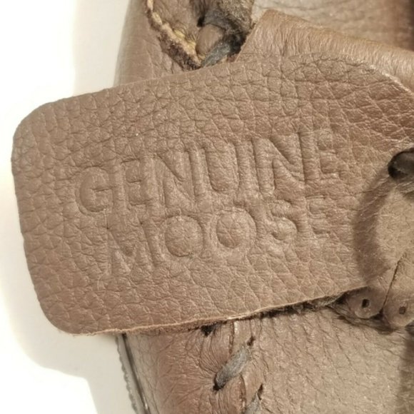 Minnetonka Moccasin 392 Chocolate Moosehide Fringe - Picture 3 of 10